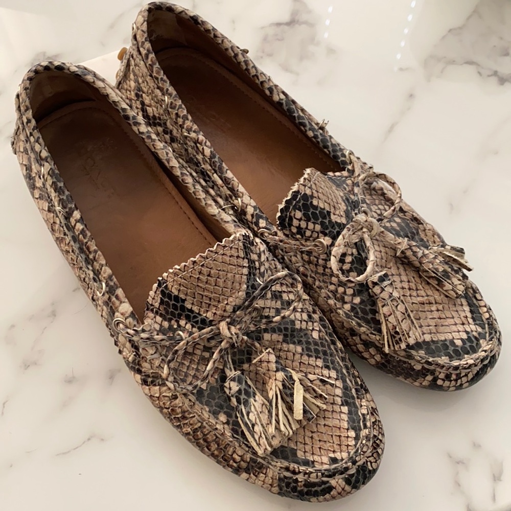 Coach Leather Python Women’s Shoes US 7.5